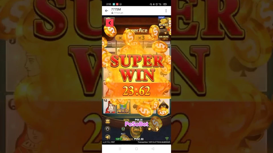 Golden Card trong Super Ace JILI nhân thưởng cực lớn khi trúng tổ hợp